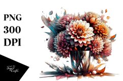 Artistic Filled with Large Dahlia | Clipart Product Image 1