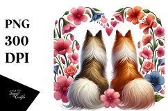 Collie with Heart PNG Product Image 1