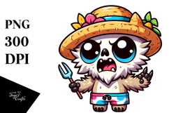 Vibrant Suggar Skull, Beach Wear PNG Product Image 1