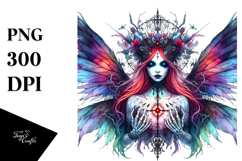 Vibrant Gothic Fairy PNG Product Image 1