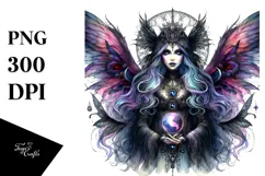 Vibrant Gothic Fairy PNG Product Image 1
