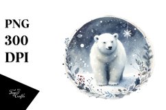 Christmas Polar Bear Scene Product Image 3