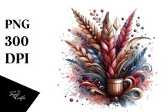 Stained Heather Watercolor Splash | Clipart Product Image 1