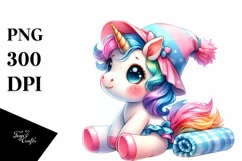 Beach Towel Baby Unicorn | Clipart Product Image 1