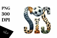 Sporty Soccer Sis,White Background | Clipart Product Image 3