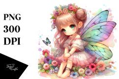 Colorful Small Cute Fairy | Clipart Product Image 3