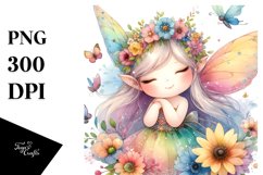 Colorful Small Cute Fairy | Clipart Product Image 1