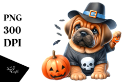 Expressive Mastiff for Halloween PNG Product Image 1