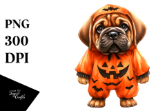 Expressive Mastiff for Halloween PNG Product Image 1