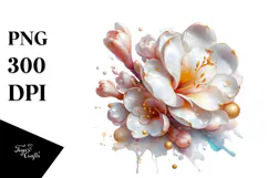 Glossy Freesia Flower PNG Product Image 1