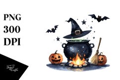 Funny Halloween Cauldron Clipart Product Image 3