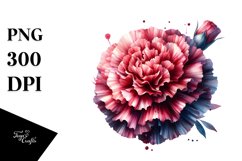 Glossy Watercolor Carnation Material Splash Product Image 3