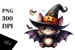 Funny Watercolor Haloween Bat Product Image 3