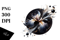 Abstract Golden Iris PNG Product Image 1