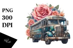 Vintage Dirty Bus with Huge Flowers Product Image 3