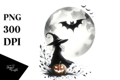 Simple Haloween Witch PNG Product Image 1