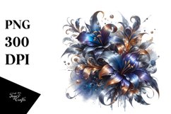 Shiny Lobelia,White Background | Clipart Product Image 1