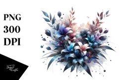 Shiny Lobelia,White Background | Clipart Product Image 1