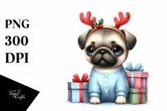 Expressive Baby Pug, High-Res PNG Product Image 1