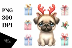 Expressive Baby Pug, High-Res PNG Product Image 3