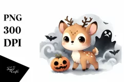 Cute Deer for Halloween, High-Res PNG Product Image 3