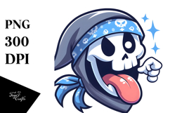 Silly Bandana Skull PNG Product Image 1