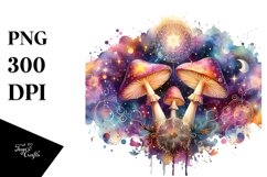 Magic Celestial Mushroom, Tarot PNG Product Image 1
