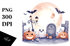 Simple Haloween Tombstone PNG Product Image 1