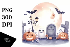 Simple Haloween Tombstone PNG Product Image 1