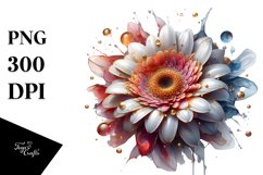 Abstract Glossy Gerbera | Sublimation | Clipart Product Image 1
