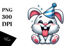 Silly Cartoon Rabbit PNG Product Image 1