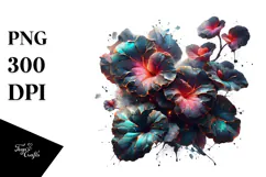 Abstract Glossy Watercolor Splash Sticker Clipart Product Image 1