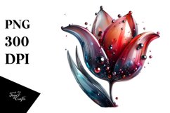Abstract Glossy Tulip | Sublimation | Clipart Product Image 3