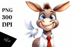 Funny Baby Donkey Clipart PNG Product Image 3