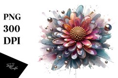 Abstract Shiny Chrysanthemum | Clipart Product Image 1