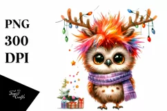Cute Baby Owl, High-Res PNG Product Image 1