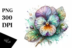 Lilac with Metalic Insertions, High-Res PNG Product Image 1