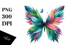 Abstract Vibrant Butterfly PNG Product Image 3