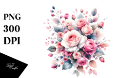 Colorful Abstract Floral Frame PNG Product Image 1