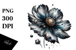 Glossy Cosmos with Metallic Insertions | Sublimation | Product Image 1