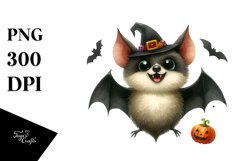 Funny Halloween Bat | Sublimation | Clipart Product Image 1
