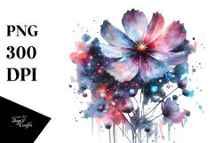 Cosmos Made of -Like Material, High-Res PNG Product Image 1