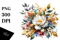 Colorful Bouquet with Gardenia Splash | Sublimation | Product Image 1