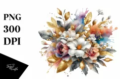 Colorful Bouquet with Gardenia Splash | Sublimation | Product Image 3