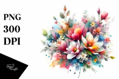 colorfull Bouquet with colorfull Magnolia Splash | Product Image 1