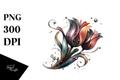 Glossy Tulip Flower PNG Product Image 1
