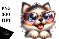 Exaggerated Cartoon Puppy PNG Product Image 1
