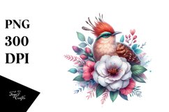 Vibrant Chachalaca Above Flower Product Image 3