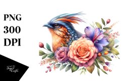 Vibrant Chachalaca Above Flower Product Image 3