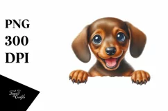 Funny Small Baby Dachshund | Sublimation | Clipart Product Image 3